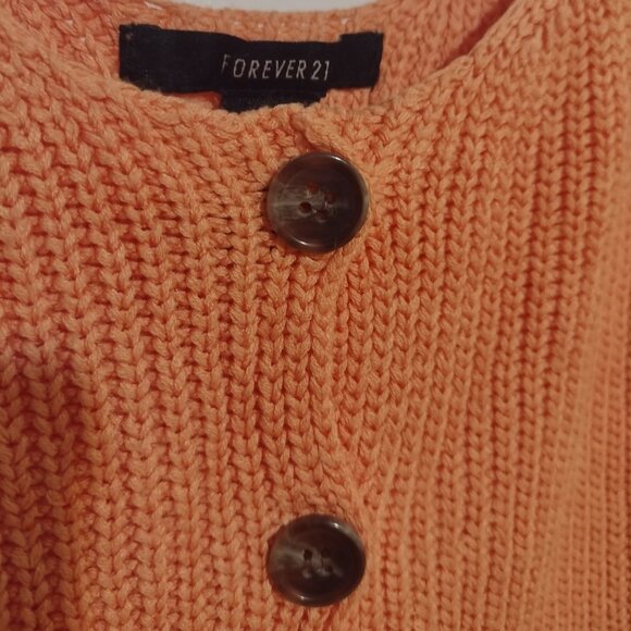 Knit Crop Top Spaghetti Strap Orange Junior’s Size Medium - Picture 7 of 9